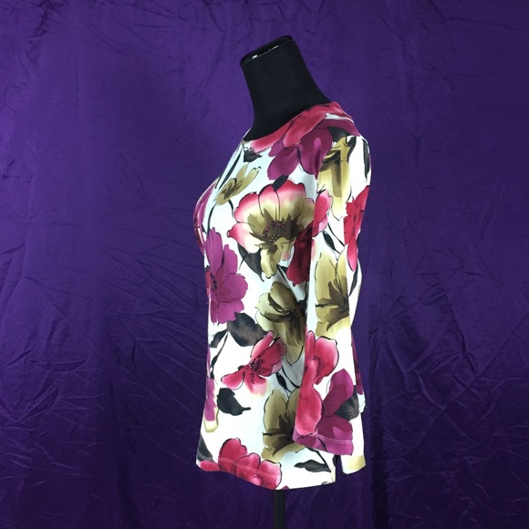 Alfred Dunner Floral Embroidery Blouse - Picture 3 of 4